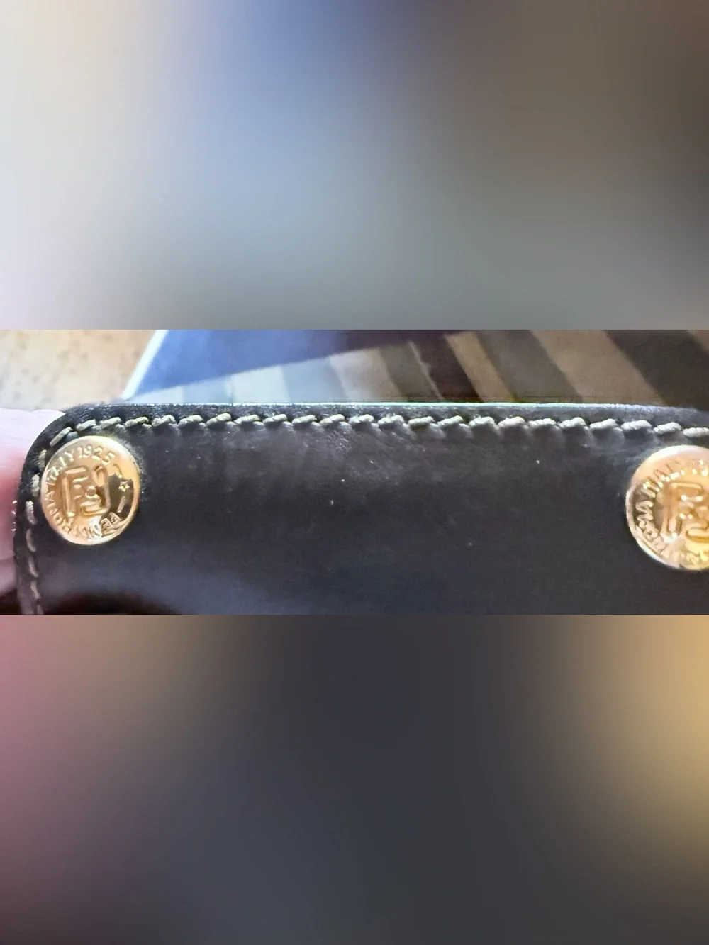 Fendi Penguin Striped Tote Bag